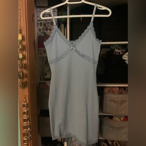 H&M lace trim mini dress